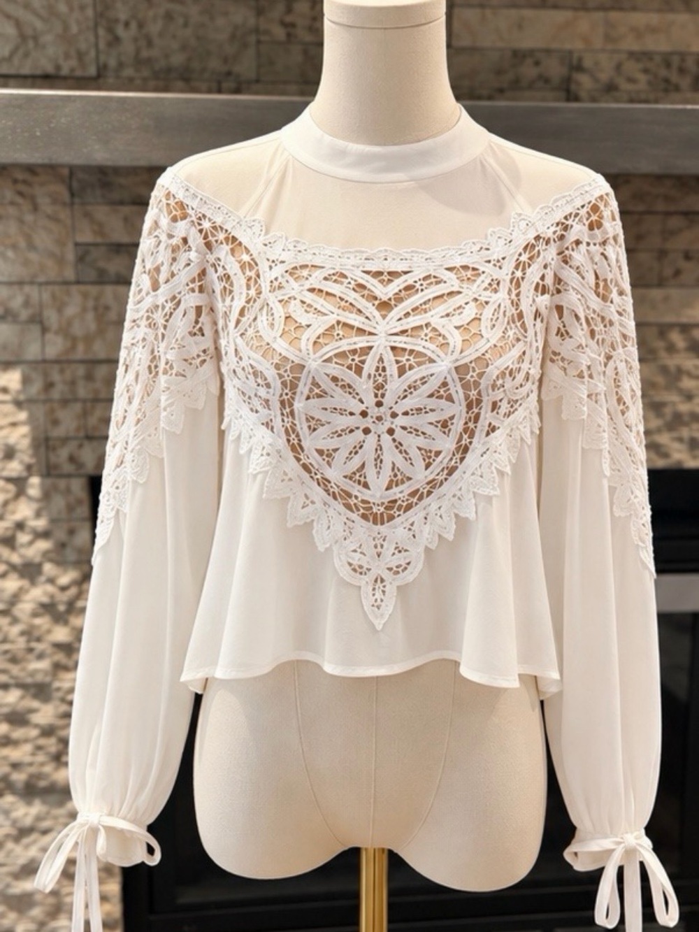 For Love and Lemons Santa Cruz Silk Top
